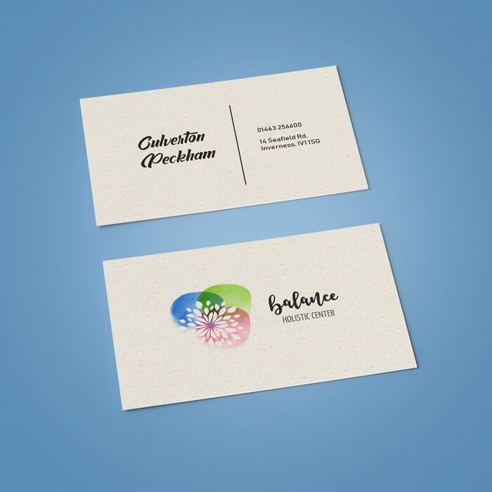 Textured Business Card Rives Dot